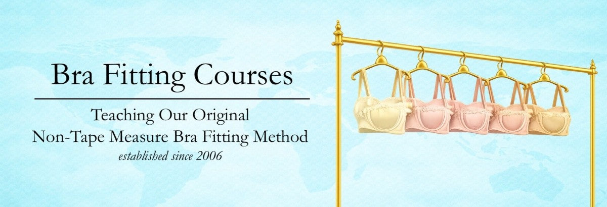 bra fitting courses teaching our non tape measure technique by Lindsey Brown 